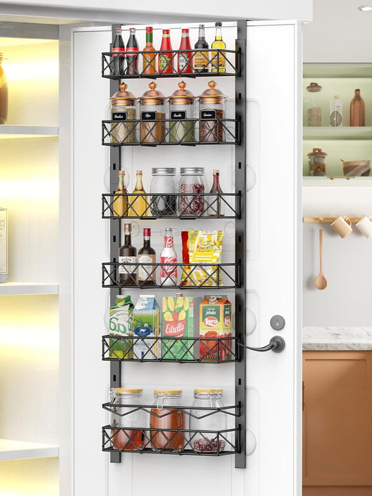 6-tier-adjustable-baskets-over-door-pantry-organiser-for-home-kitchen www.mallsonline.com.au