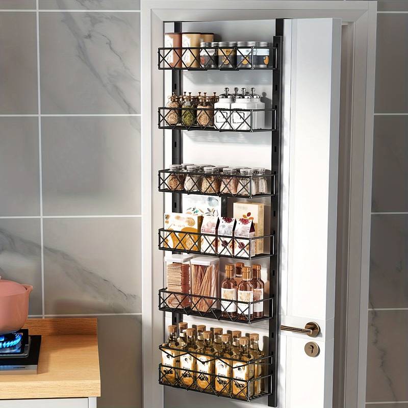 6-tier-adjustable-baskets-over-door-pantry-organiser-for-home-kitchen www.mallsonline.com.au