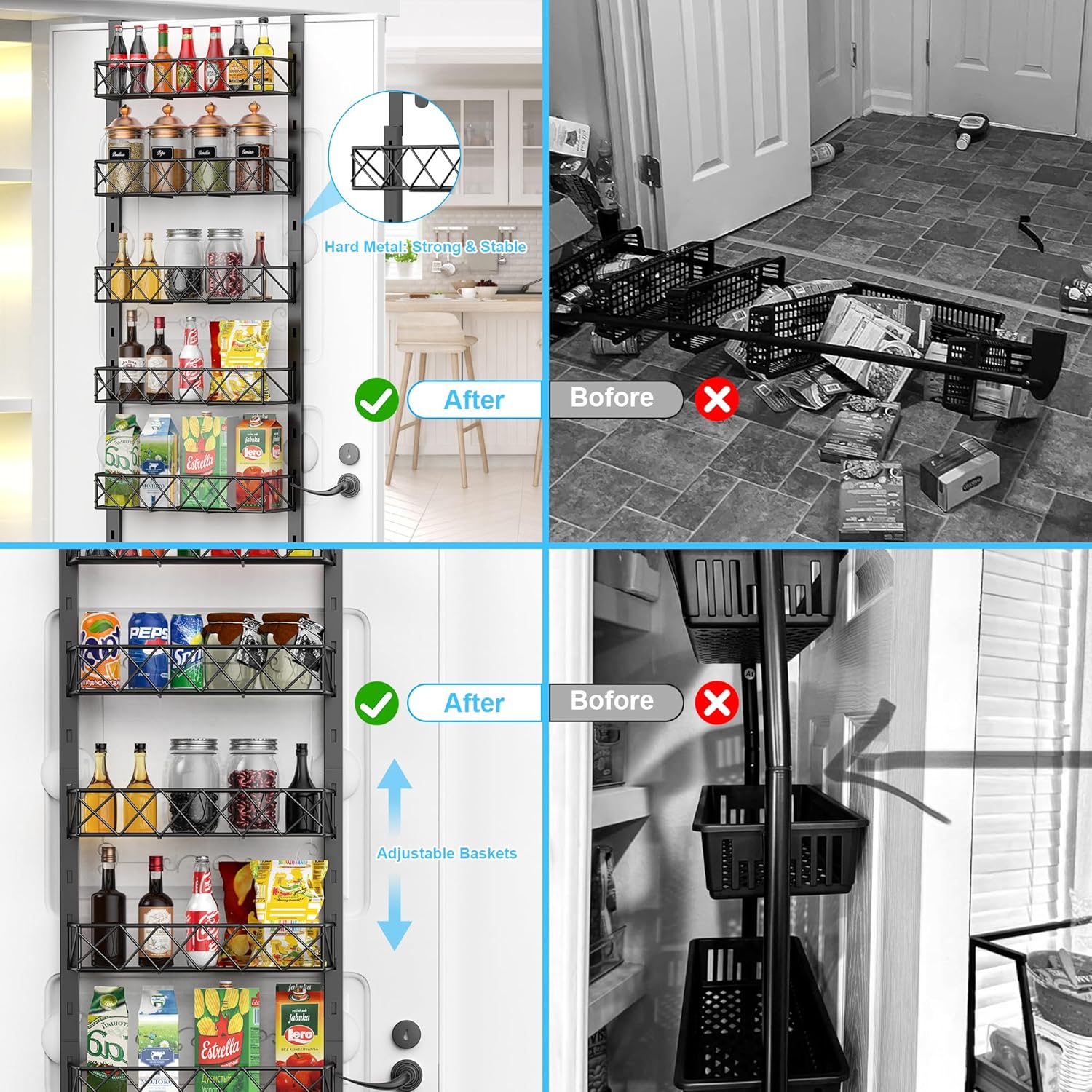 6-tier-adjustable-baskets-over-door-pantry-organiser-for-home-kitchen www.mallsonline.com.au