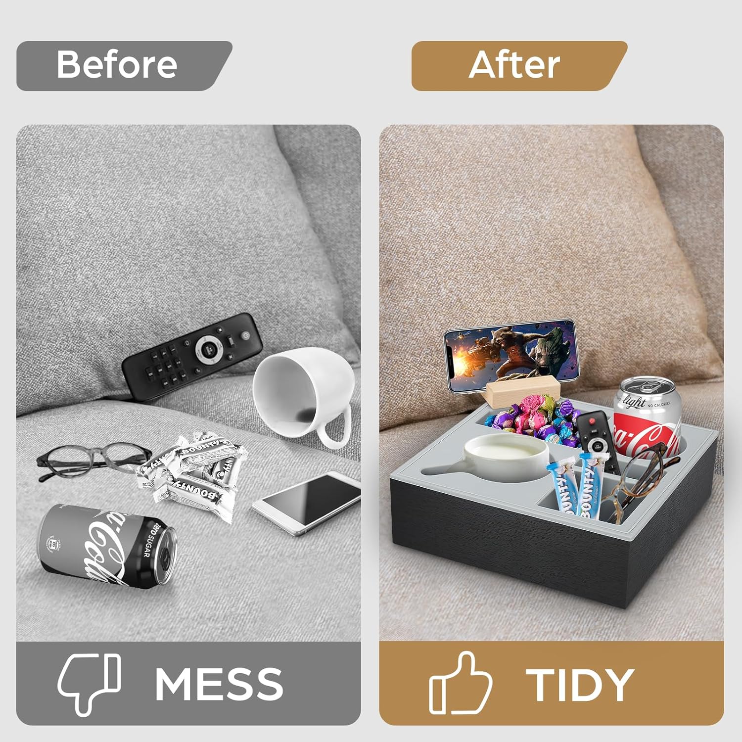 wooden-couch-cup-holder-tray-with-soft-silicone-rotatable-phone-holder-for-storaging-drinks-snacks www.mallsonline.com.au