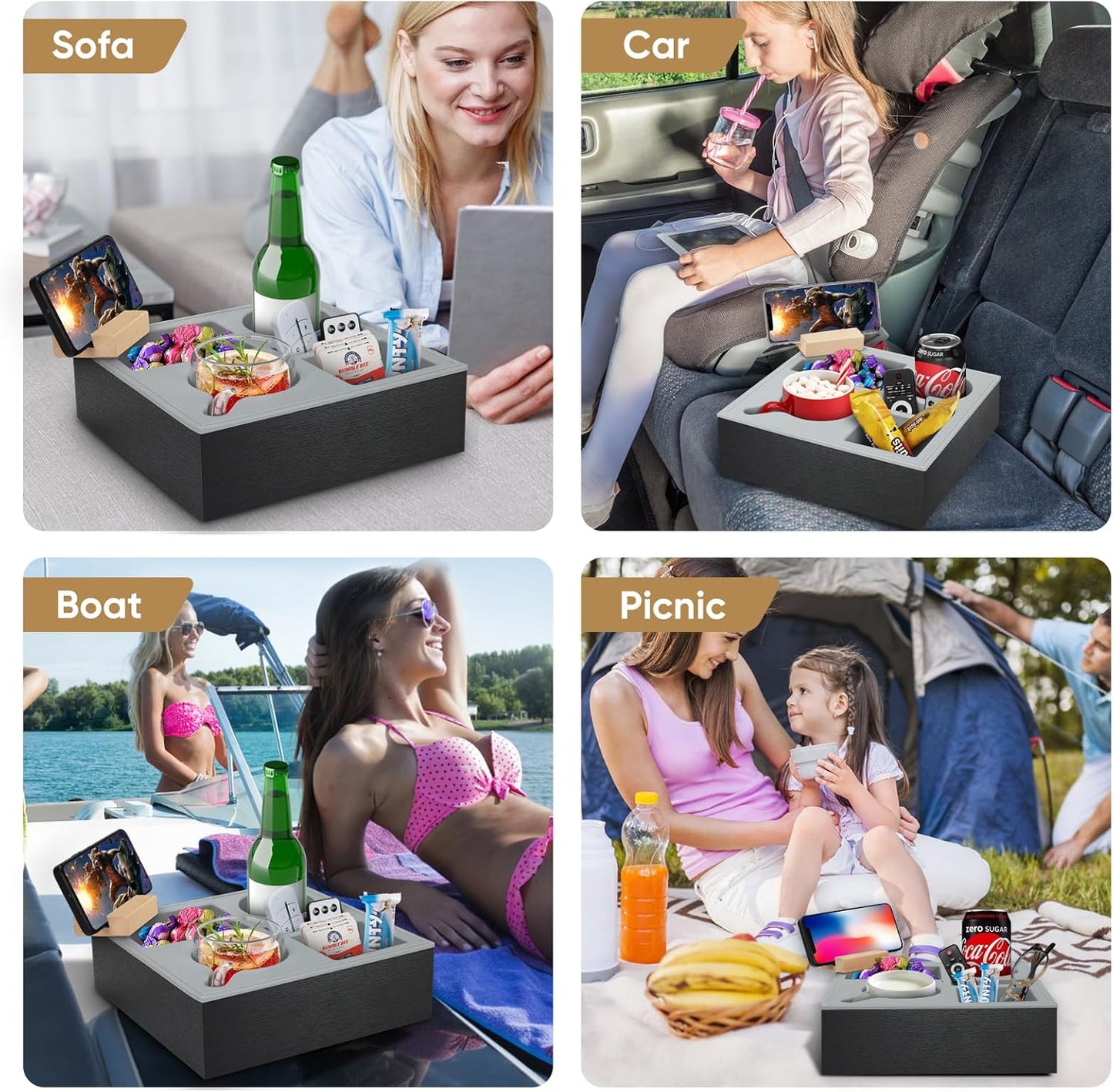 wooden-couch-cup-holder-tray-with-soft-silicone-rotatable-phone-holder-for-storaging-drinks-snacks www.mallsonline.com.au