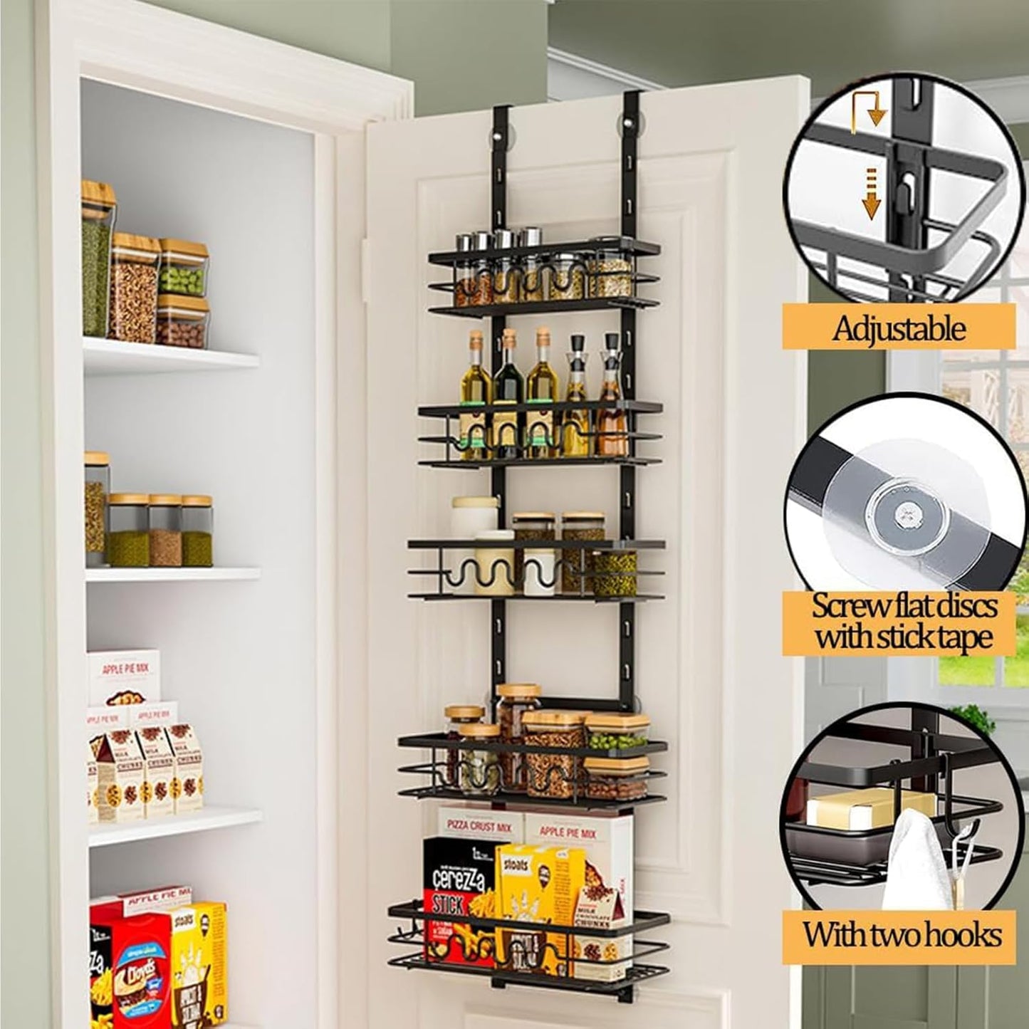 4-tier-adjustable-baskets-over-door-pantry-organiser-for-home-kitchen www.mallsonline.com.au