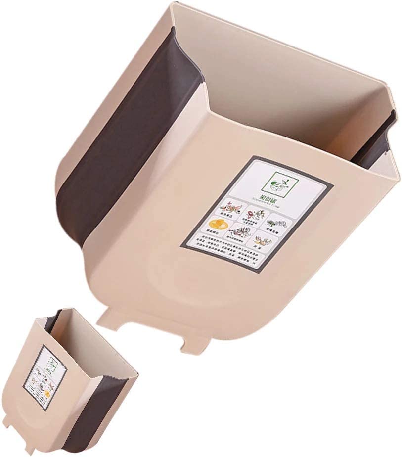 hanging-trash-can-collapsible-small-garbage-waste-bin-for-kitchen-cabinet-door-beige www.mallsonline.com.au