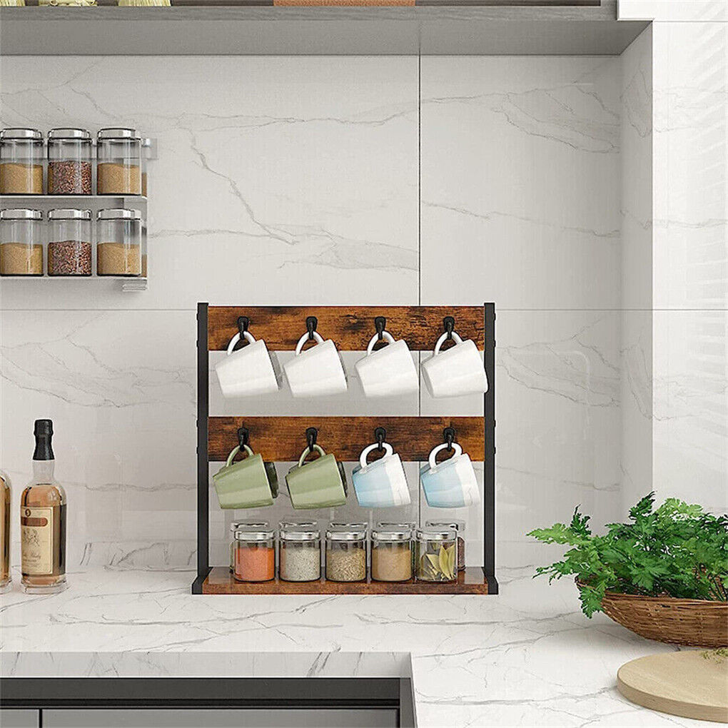 Coffee Mug Holder Stand 43.5cm High, 42cm Wide Kitchen Organizer