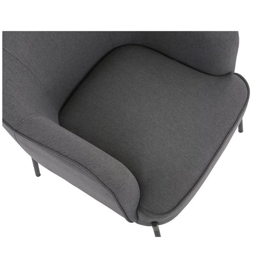 upholstered armchair dark grey