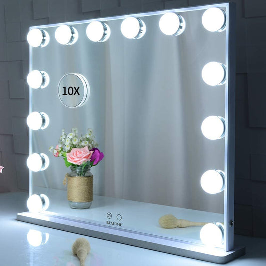 hollywood-makeup-vanity-mirror-with-led-lights-and-detachable-10x-magnification-mirror-white-62-x-51-cm