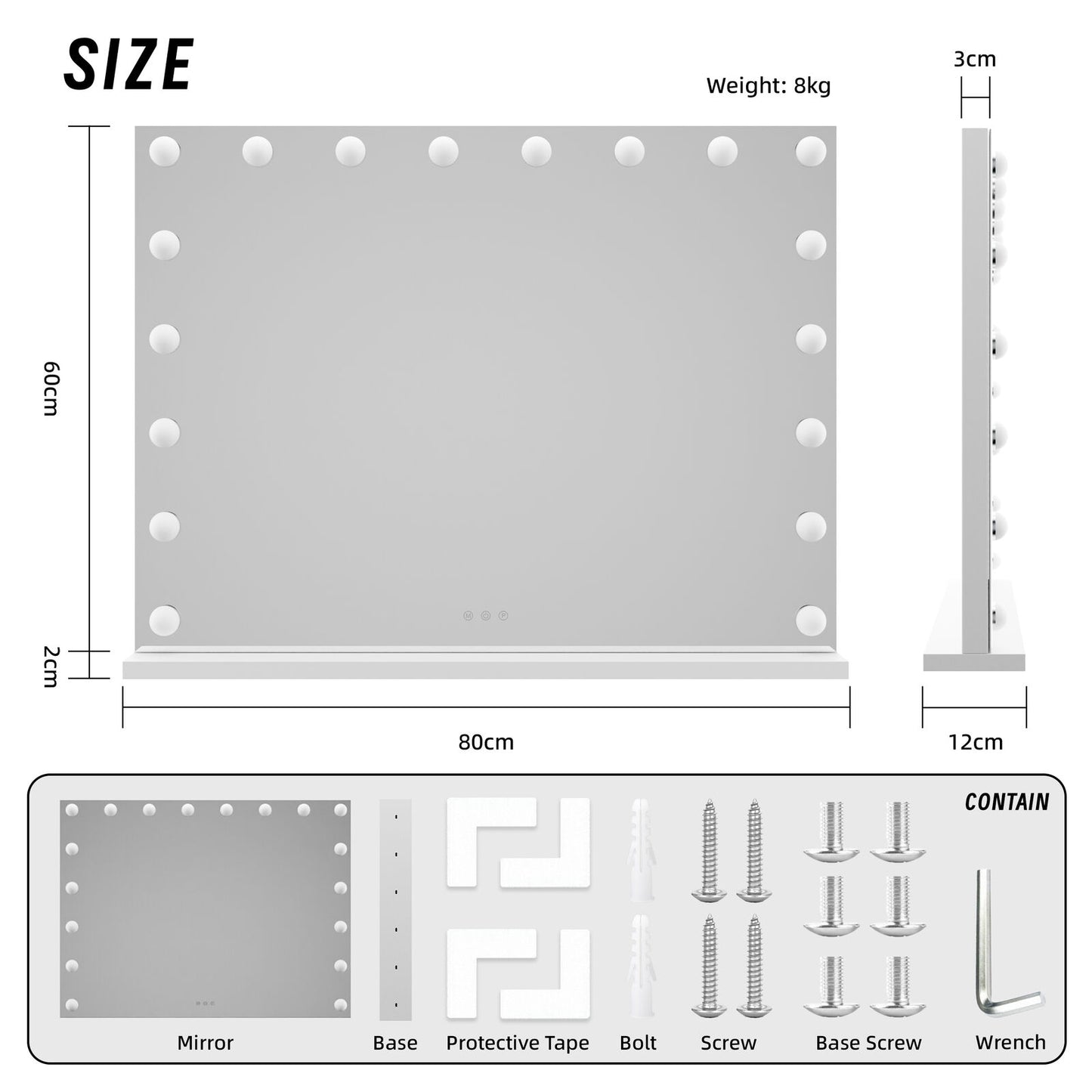 beauty-mirror-with-18-led-bulbs-colour-settings-white-frame-and-usb-a-and-c-ports