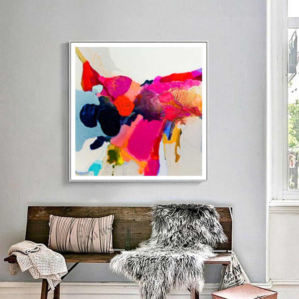 90cmx90cm-reach-in-white-frame-canvas-wall-art www.mallsonline.com.au