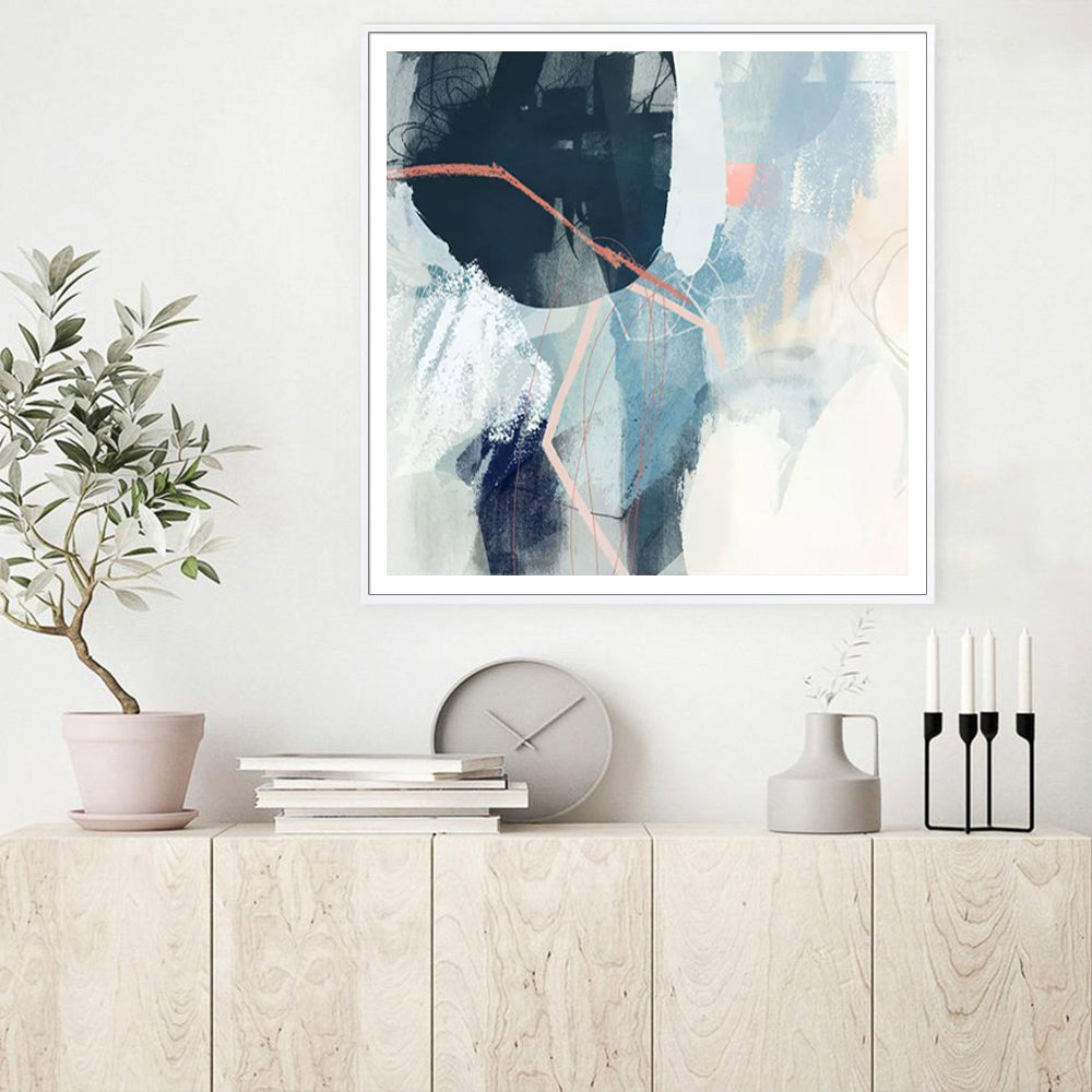 80cmx80cm-luz-ii-white-frame-canvas-wall-art www.mallsonline.com.au