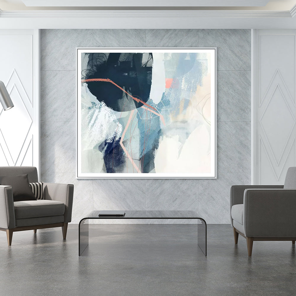 80cmx80cm-luz-ii-white-frame-canvas-wall-art www.mallsonline.com.au