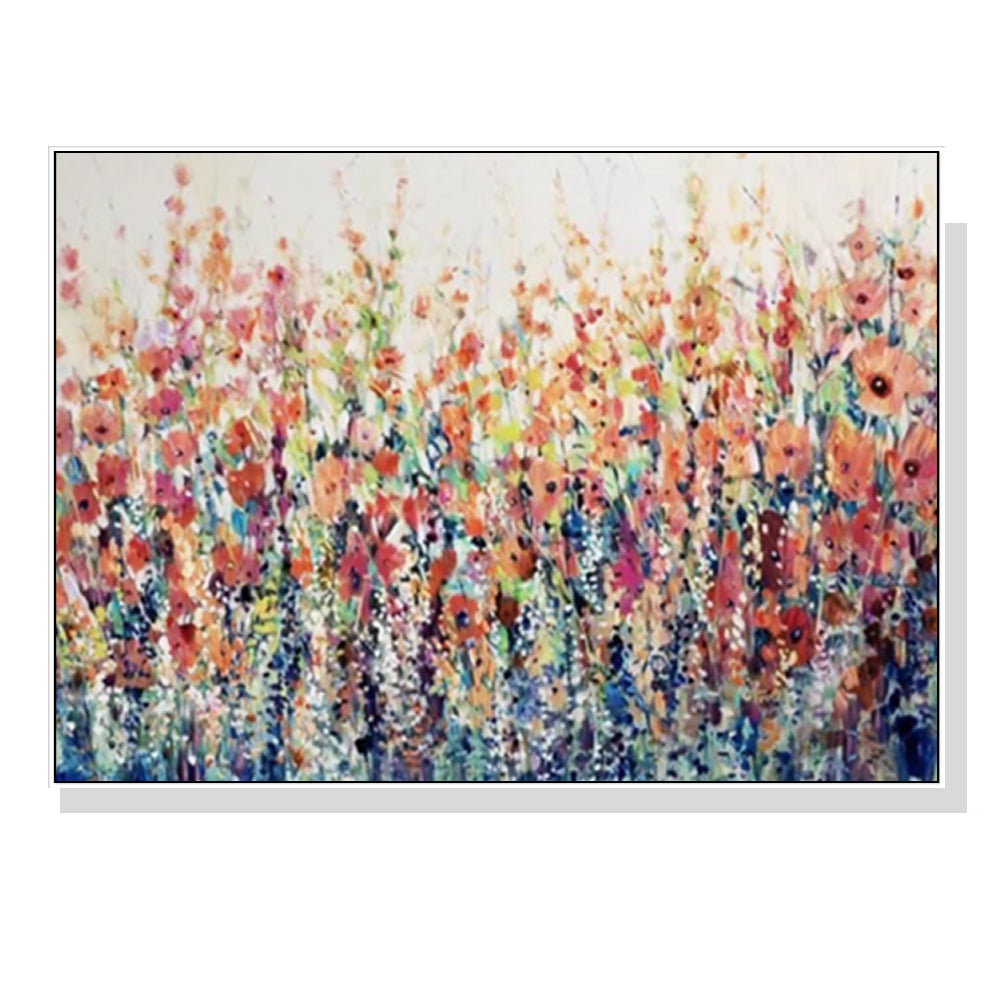 40cmx60cm-flourish-of-spring-white-frame-canvas-wall-art www.mallsonline.com.au