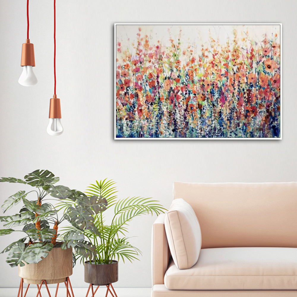 40cmx60cm-flourish-of-spring-white-frame-canvas-wall-art www.mallsonline.com.au