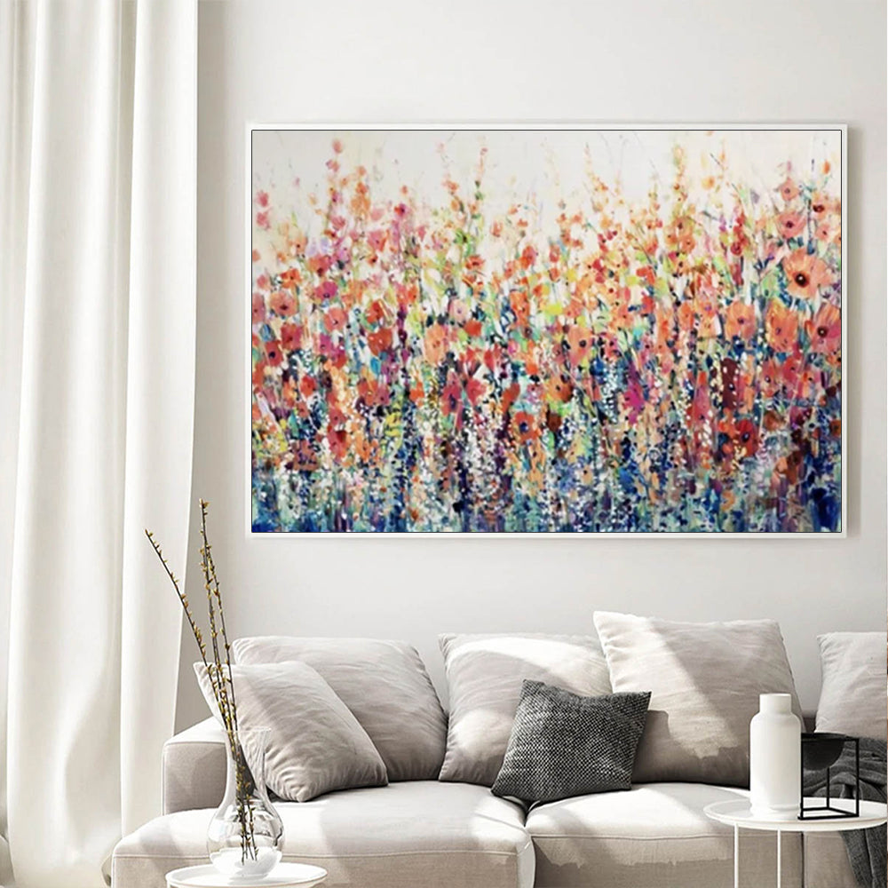 40cmx60cm-flourish-of-spring-white-frame-canvas-wall-art www.mallsonline.com.au