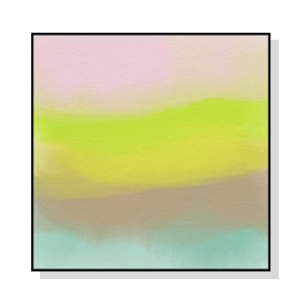 100cmx100cm-colorful-watercolor-black-frame-canvas-wall-art www.mallsonline.com.au