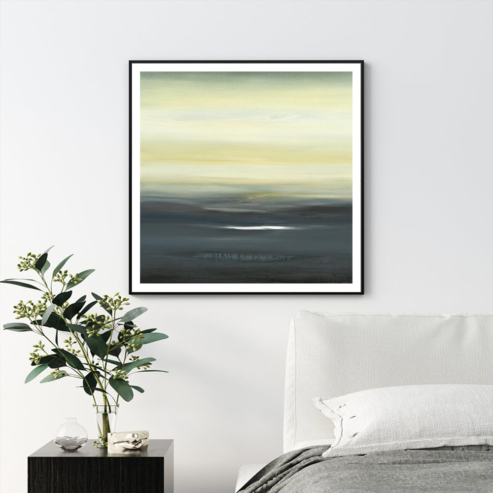 70cmx70cm-land-of-serenity-black-frame-canvas-wall-art www.mallsonline.com.au