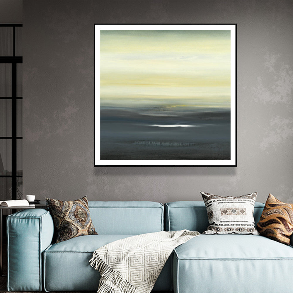 70cmx70cm-land-of-serenity-black-frame-canvas-wall-art www.mallsonline.com.au