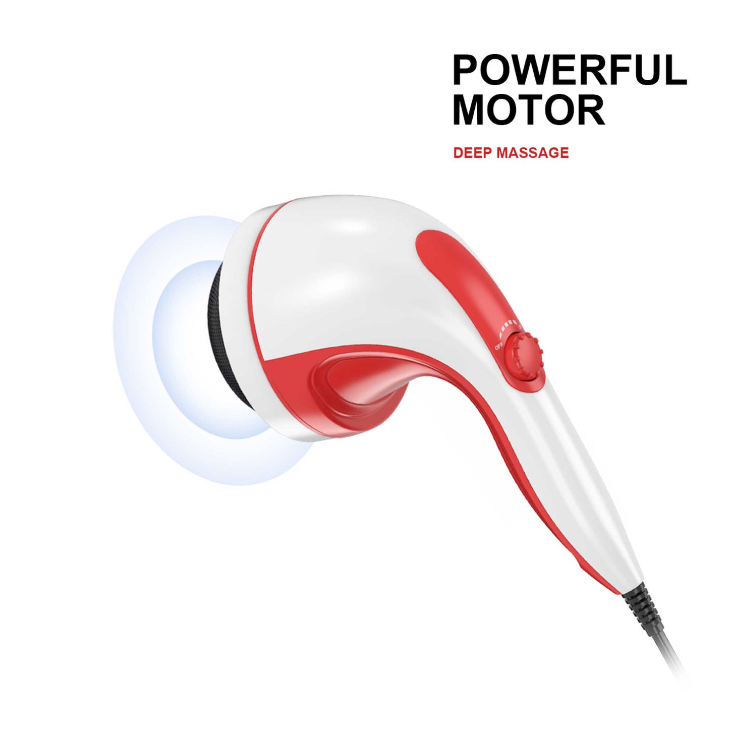 handheld-vibration-massager-red-4-interchangeable-heads-adjustable-speed at www.mallsonline.com.au