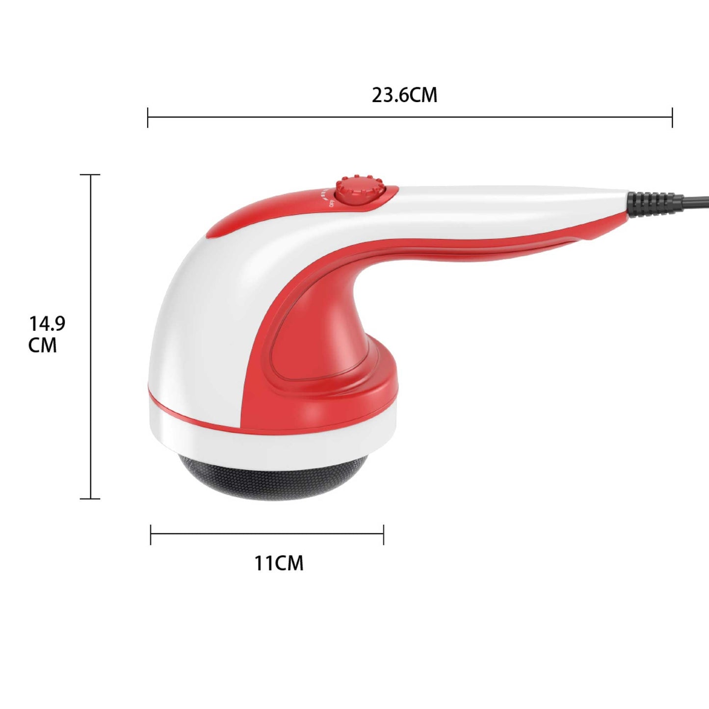 handheld-vibration-massager-red-4-interchangeable-heads-adjustable-speed at www.mallsonline.com.au