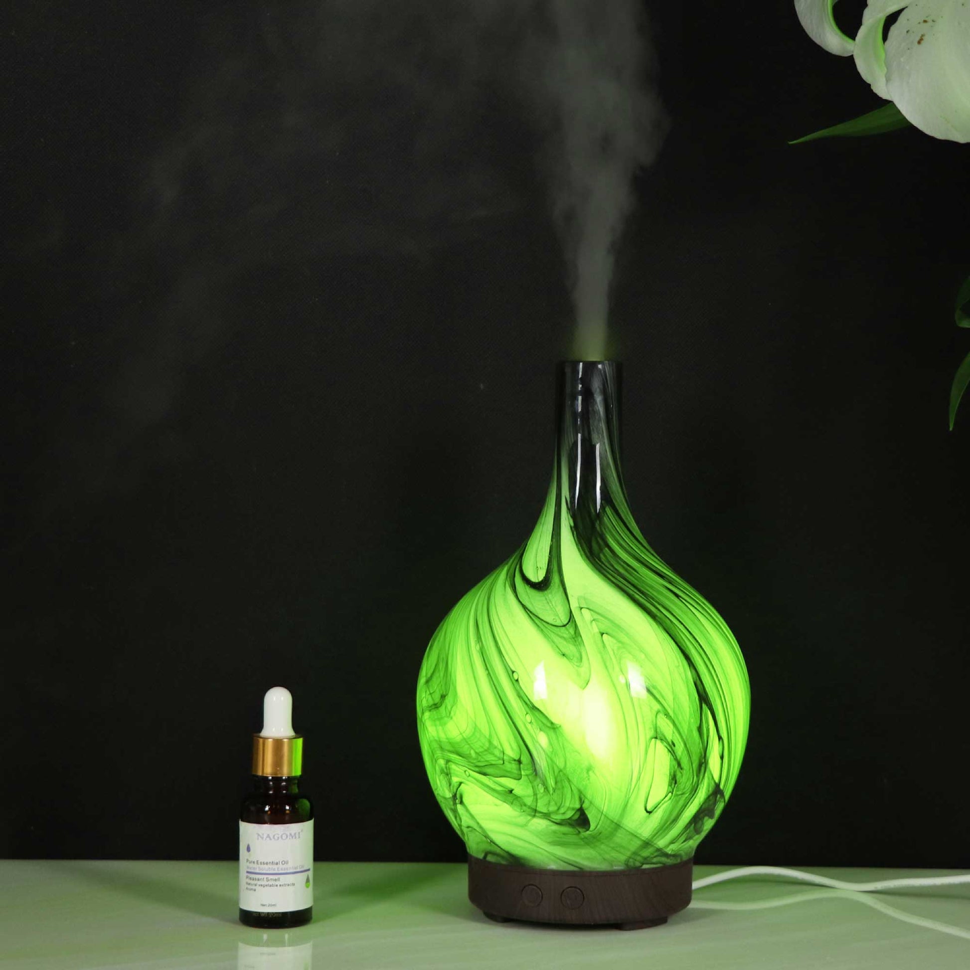 essential-oil-aroma-diffuser-100ml-glass-marble-aromatherapy-mist-humidifier www.mallsonline.com.au