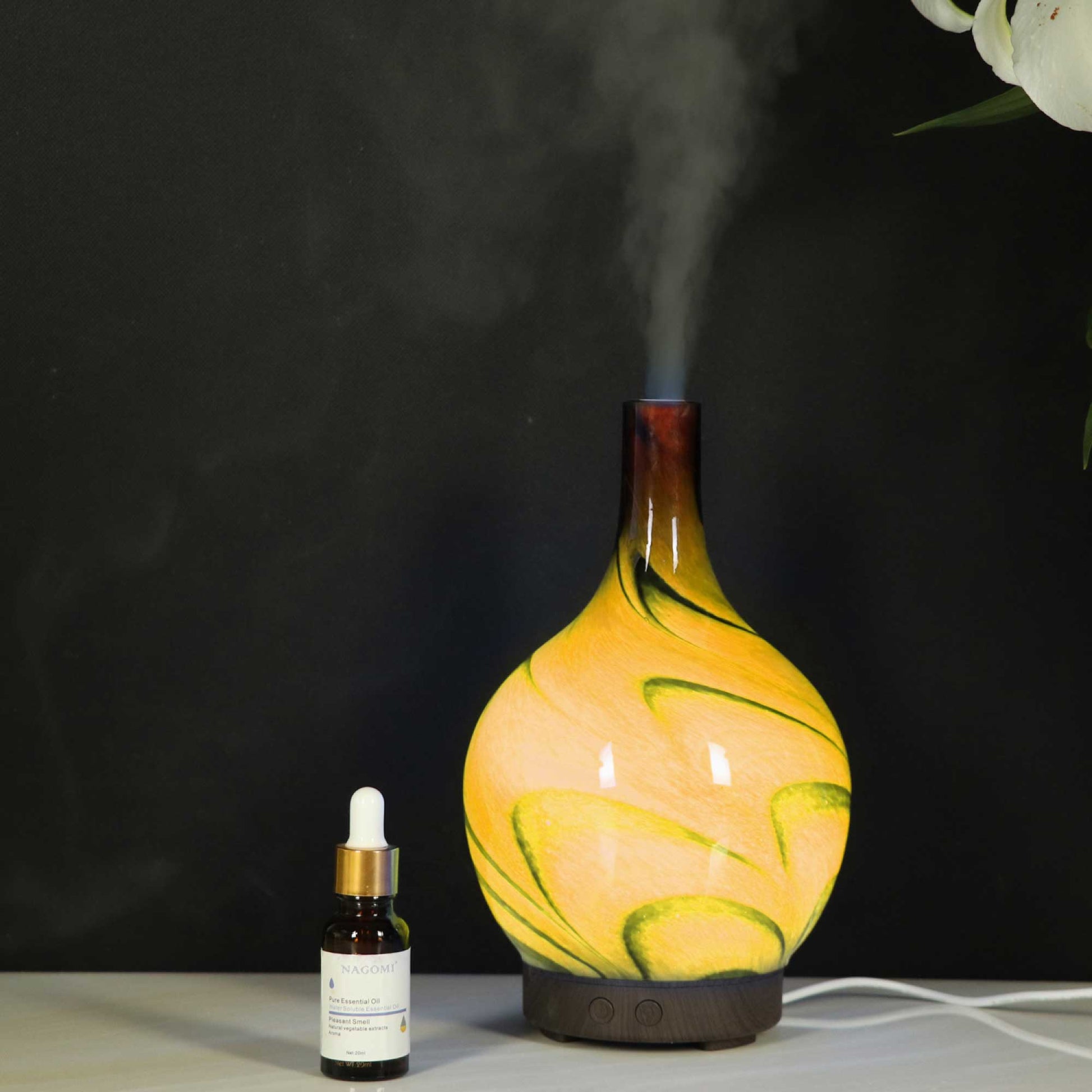 essential-oil-aroma-diffuser-100ml-glass-marble-aromatherapy-mist-humidifier www.mallsonline.com.au
