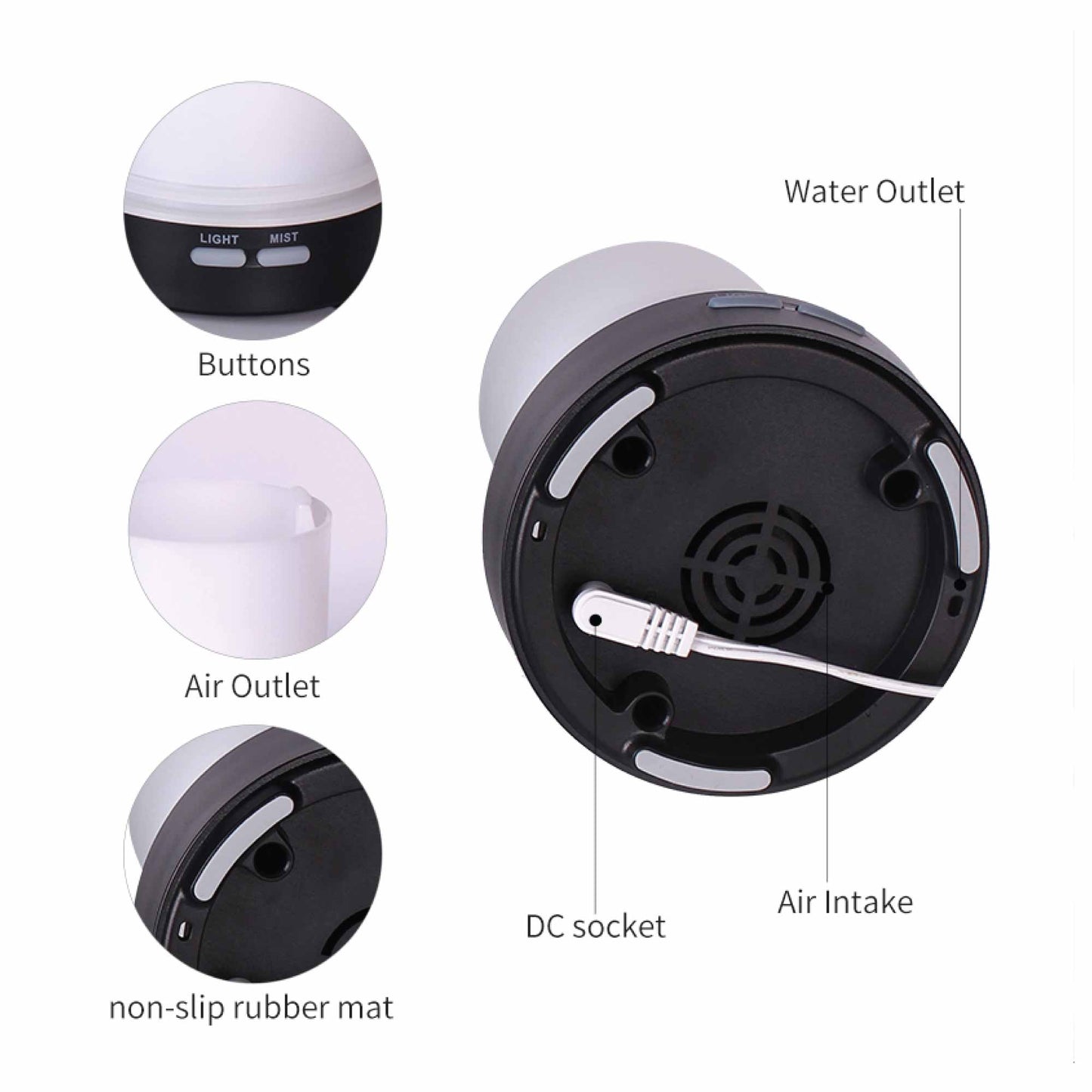 essential-oil-aroma-diffuser-100ml-ball-aromatherapy-ultrasonic-humidifier www.mallsonline.com.au