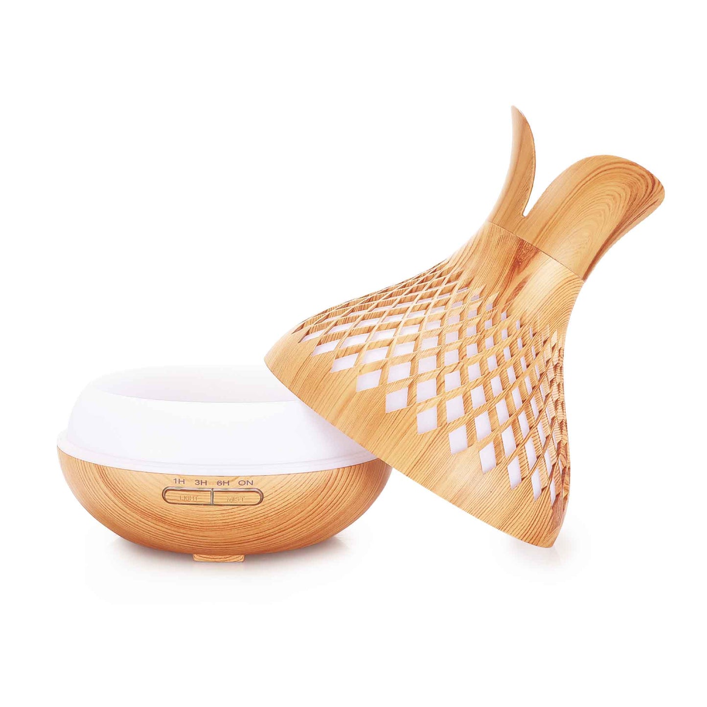 essential-oil-aroma-diffuser-and-remote-500ml-vase-flower-wood-mist-humidifier at www.mallsonline.com.au