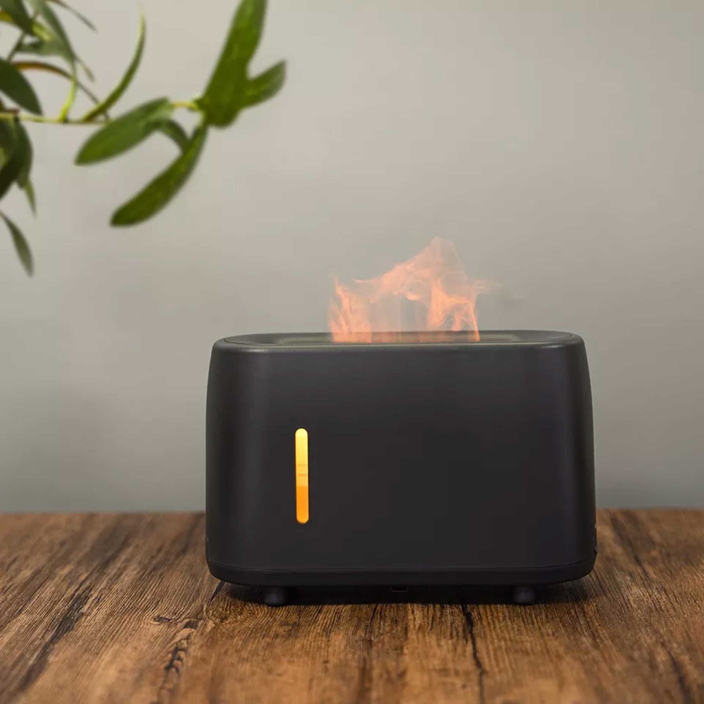 essential-oil-aroma-diffuser-and-remote-grey-240ml-flame-fire-style-air-humidifier www.mallsonline.com.au
