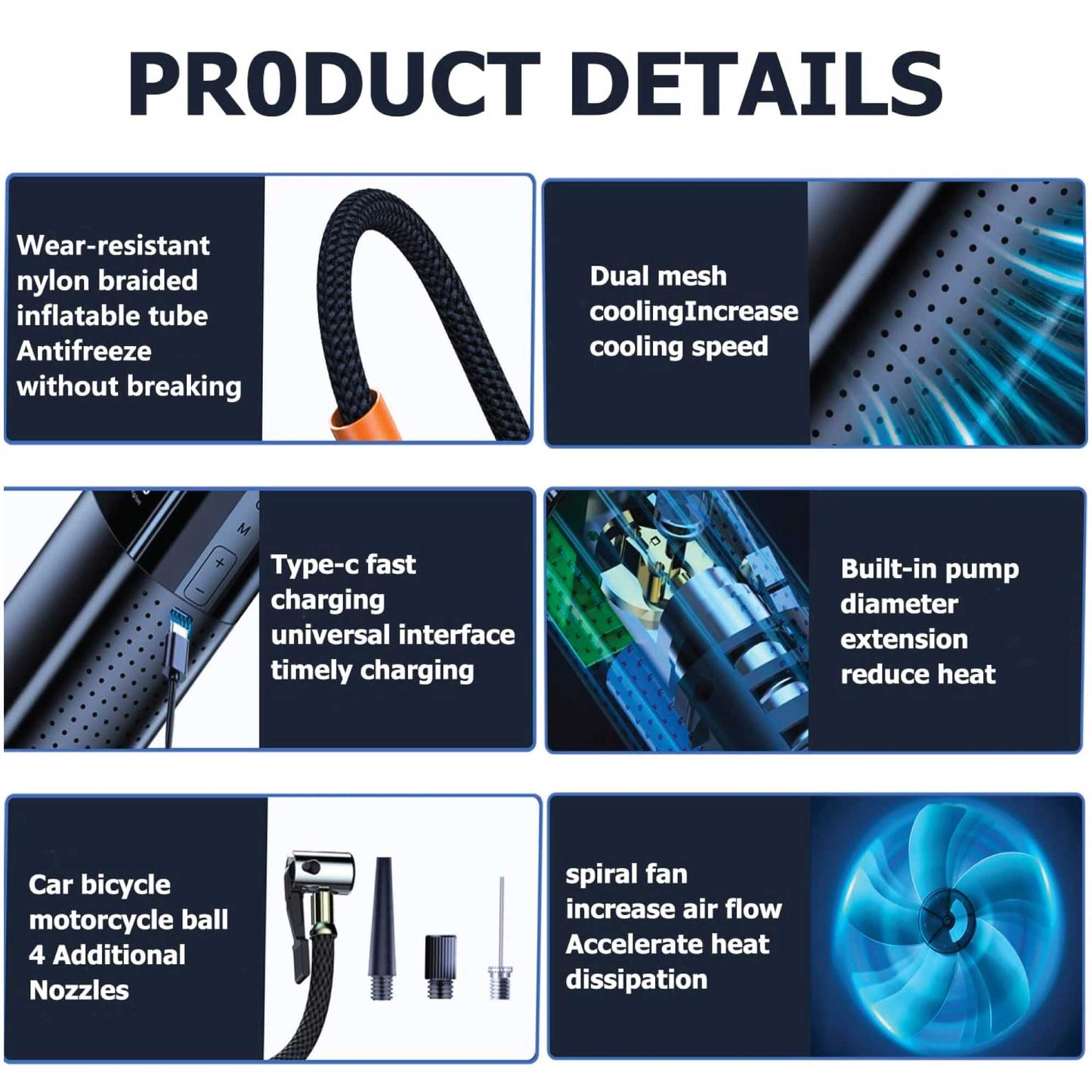 portable-tyre-inflator-rechargeable-car-bike-tire-air-pump-compressor at www.mallsonline.com.au