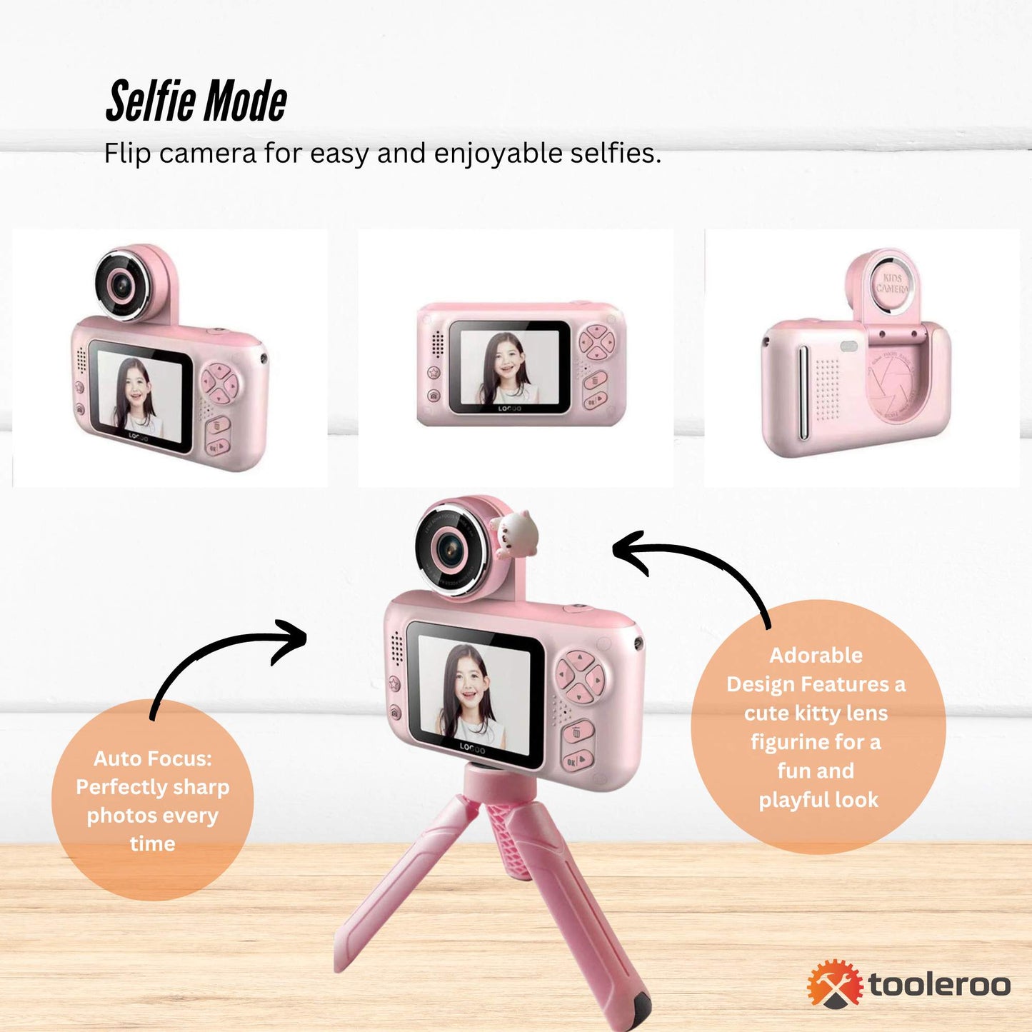 kids-hd-digital-camera-pink-childrens-selfie-photo-video-2-4-inch-screen www.mallsonline.com.au