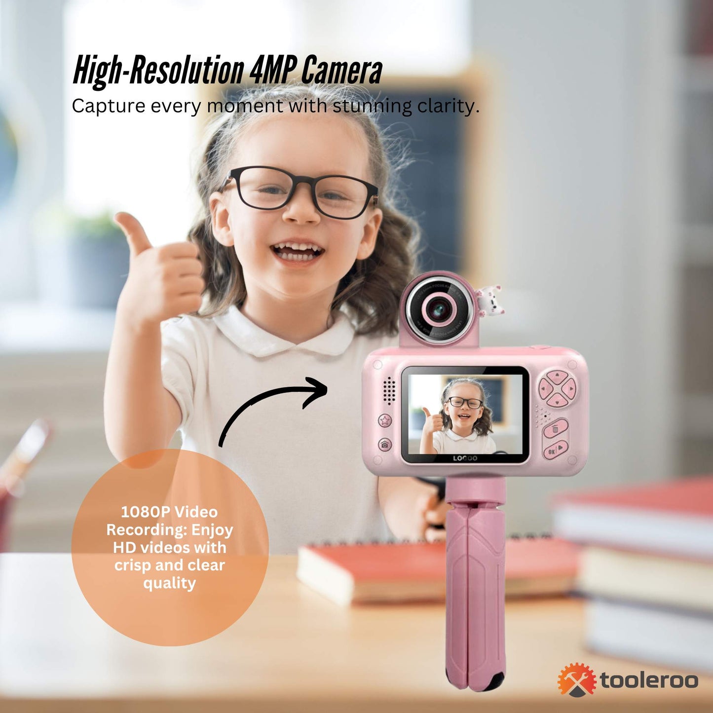kids-hd-digital-camera-pink-childrens-selfie-photo-video-2-4-inch-screen www.mallsonline.com.au