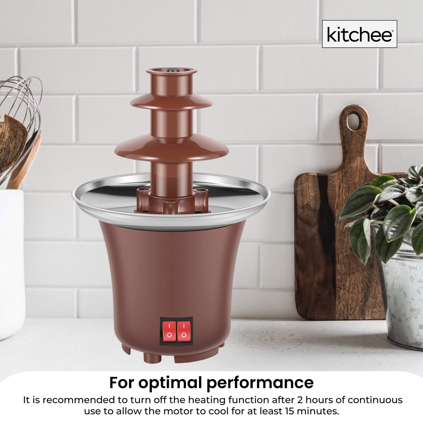 kitchee-3-tier-mini-chocolate-fountain-fondue-electric-machine www.mallsonline.com.au