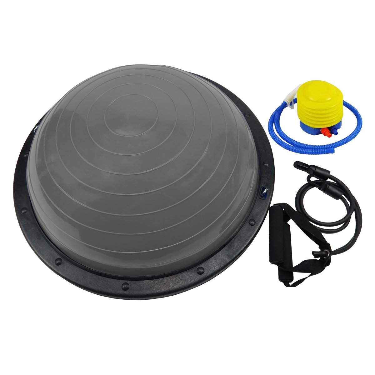 powertrain-fitness-yoga-ball-home-gym-workout-balance-trainer-grey www.mallsonline.com.au