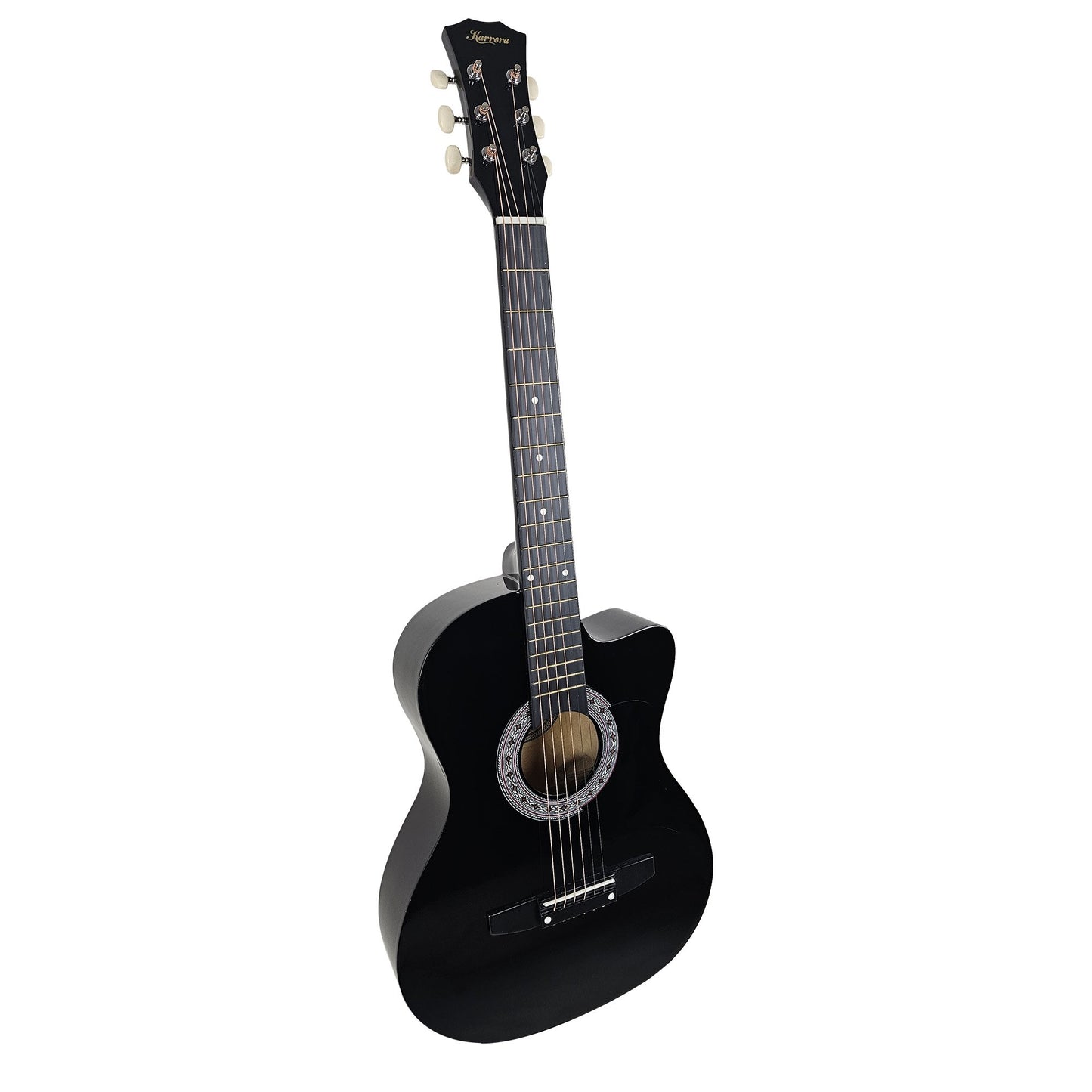 karrera-38in-cutaway-acoustic-guitar-with-guitar-bag-black at www.mallsonline.com.au