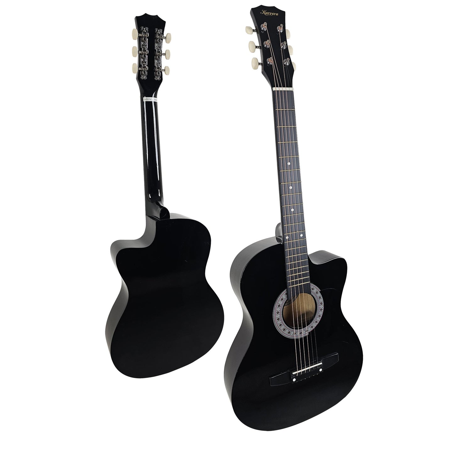 karrera-38in-cutaway-acoustic-guitar-with-guitar-bag-black at www.mallsonline.com.au