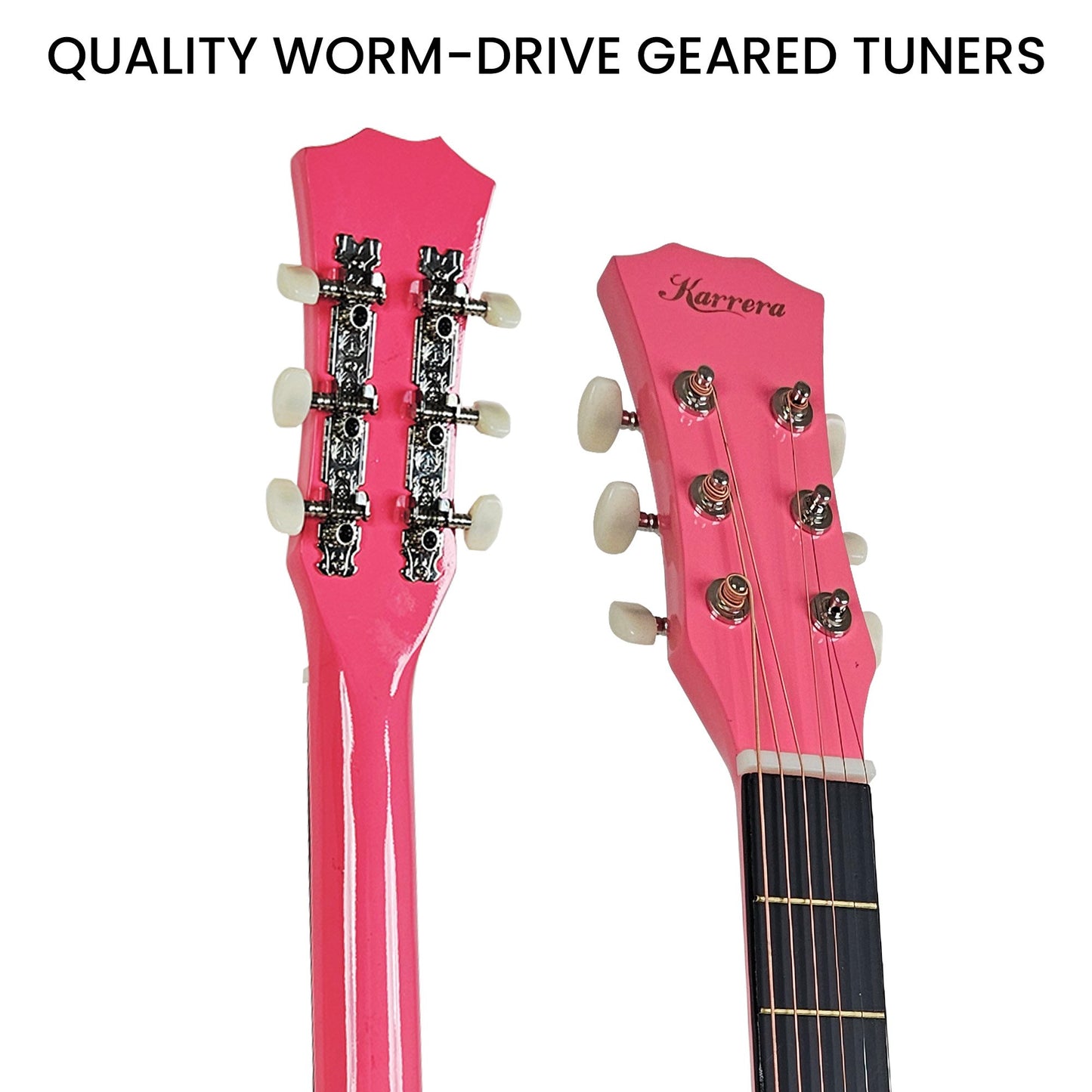 karrera-38in-cutaway-acoustic-guitar-with-guitar-bag-pink at www.mallsonline.com.au