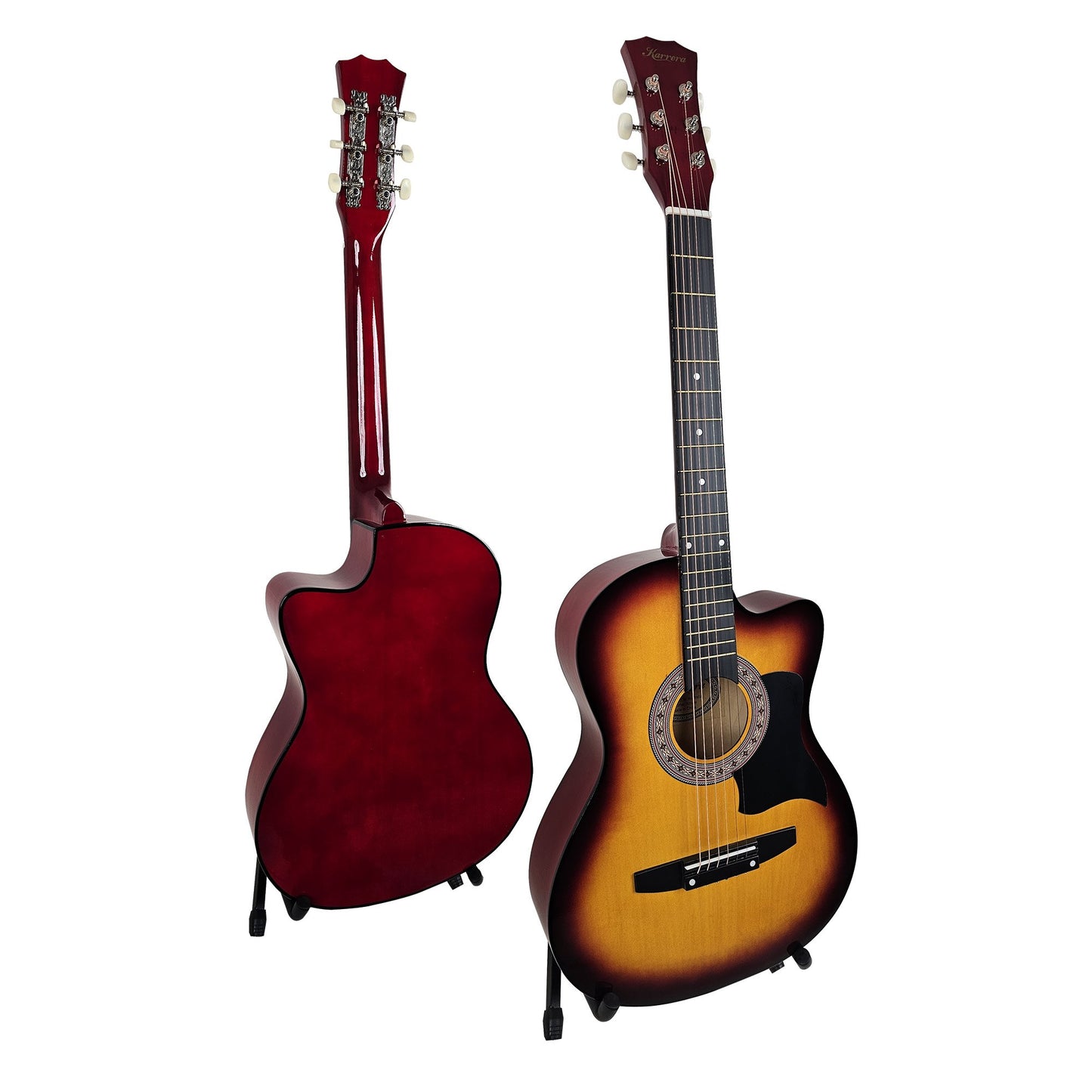 karrera-38in-pro-cutaway-acoustic-guitar-with-bag-strings-sun-burst at www.mallsonline.com.au