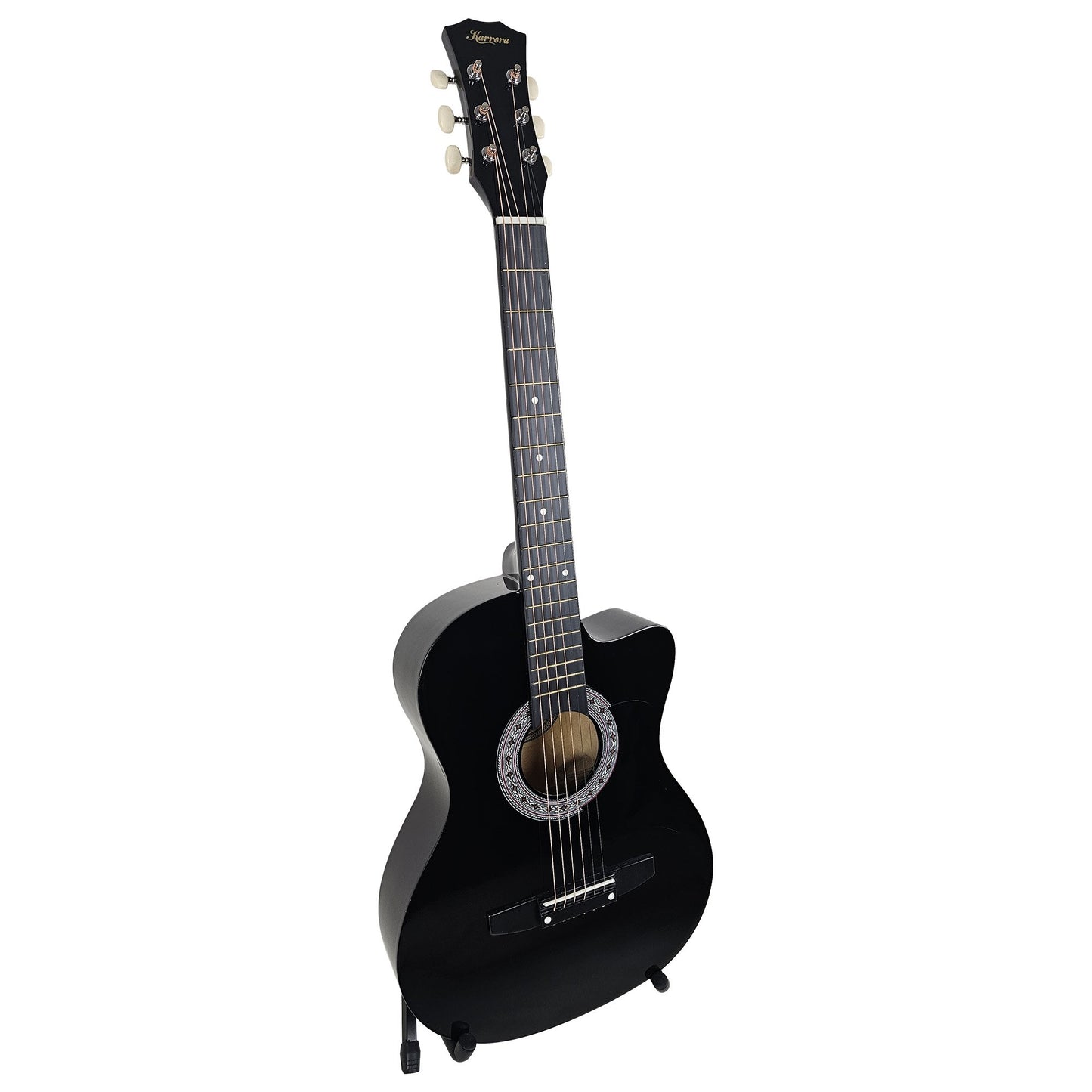karrera-38in-pro-cutaway-acoustic-guitar-with-carry-bag-black at www.mallsonline.com.au