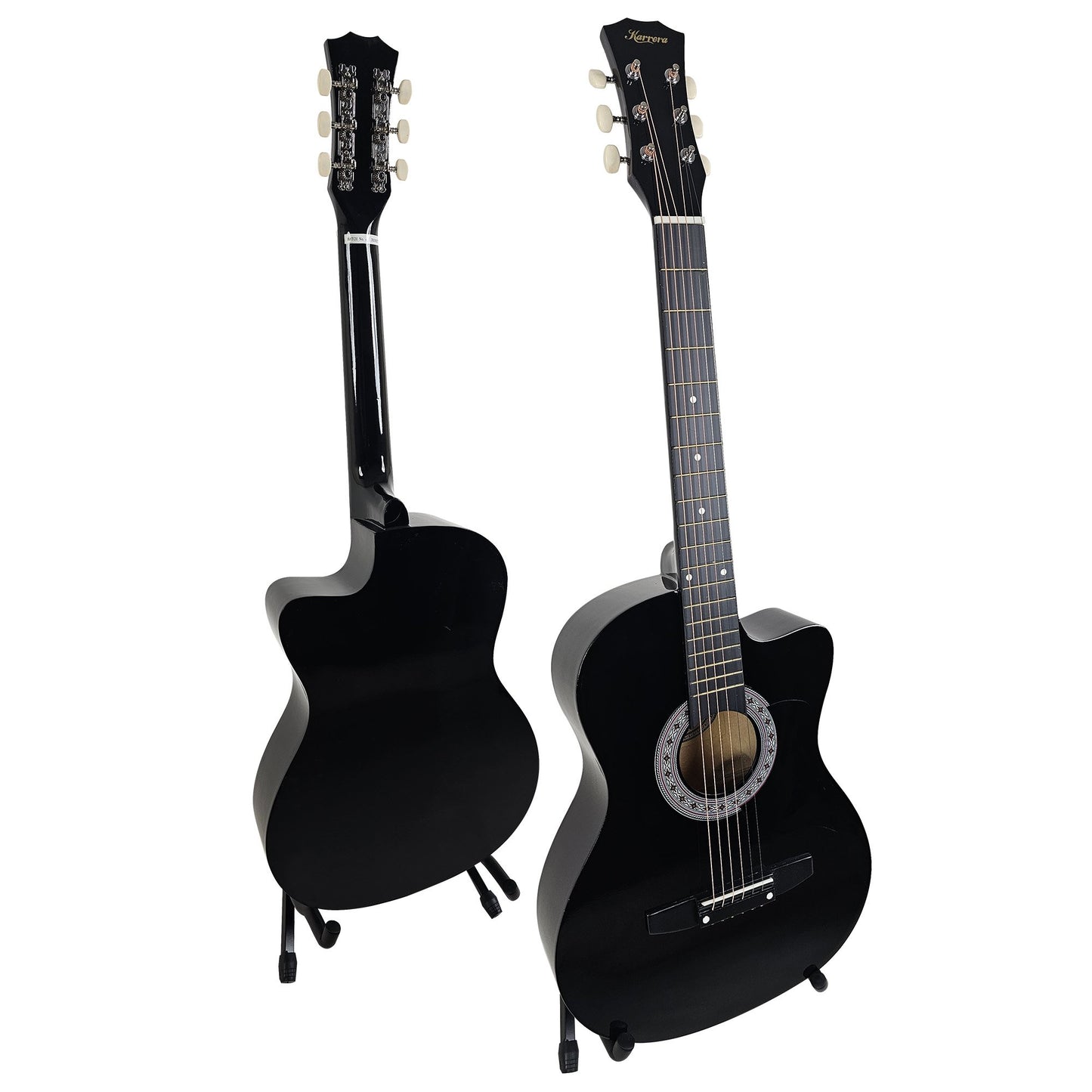 karrera-38in-pro-cutaway-acoustic-guitar-with-carry-bag-black at www.mallsonline.com.au
