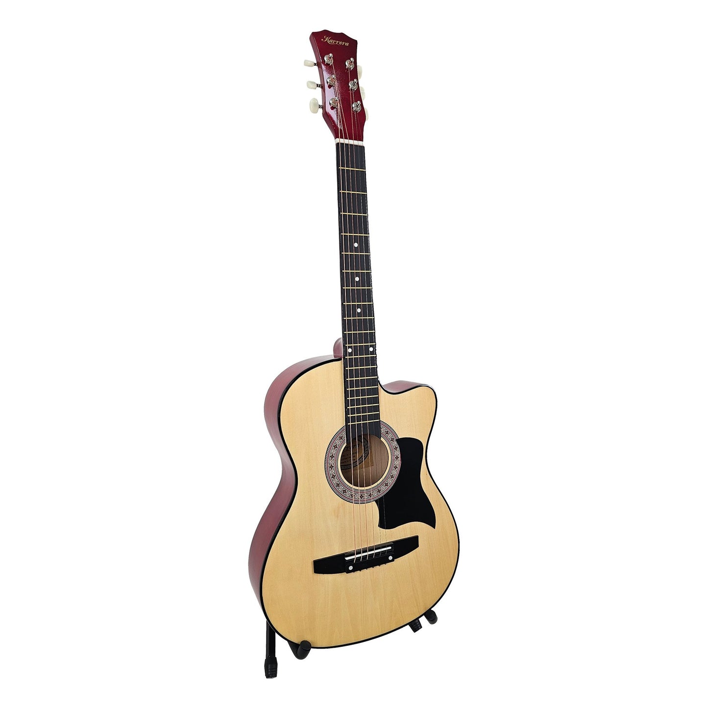 karrera-38in-pro-cutaway-acoustic-guitar-with-guitar-bag-natural at www.mallsonline.com.au