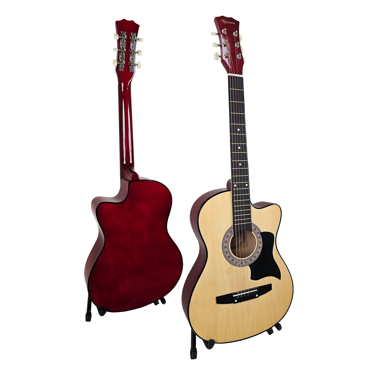 karrera-38in-pro-cutaway-acoustic-guitar-with-guitar-bag-natural at www.mallsonline.com.au