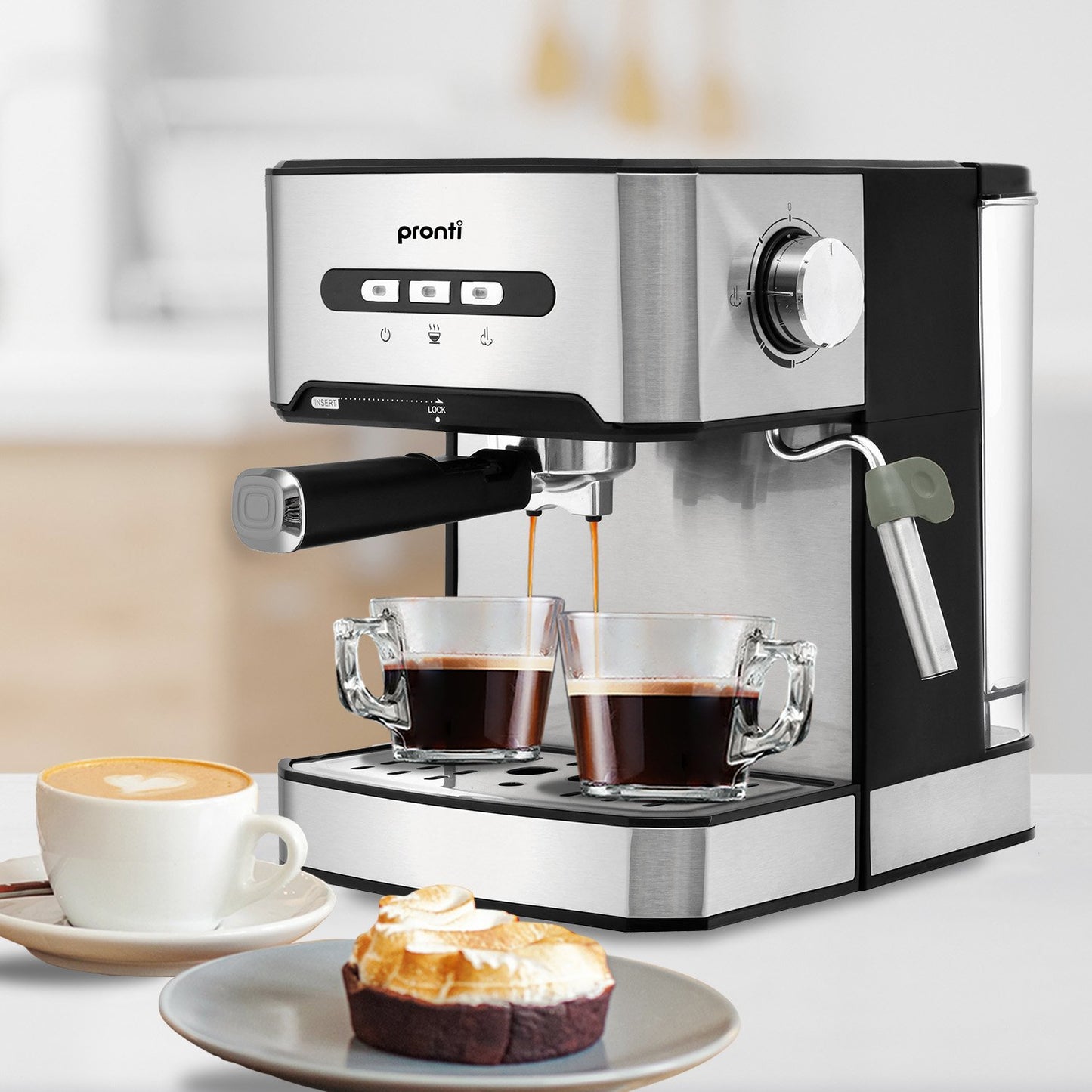 pronti-1-6l-automatic-coffee-espresso-machine-with-steam-frother www.mallsonline.com.au
