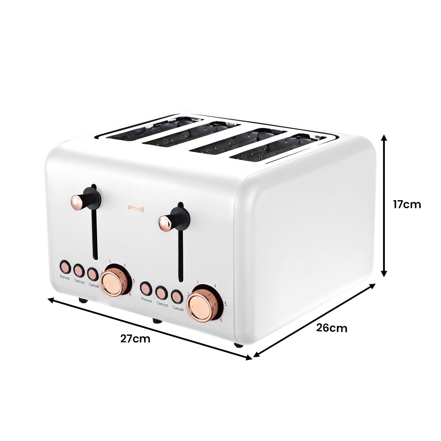 pronti-toaster-kettle-coffee-machine-breakfast-set-white www.mallsonline.com.au