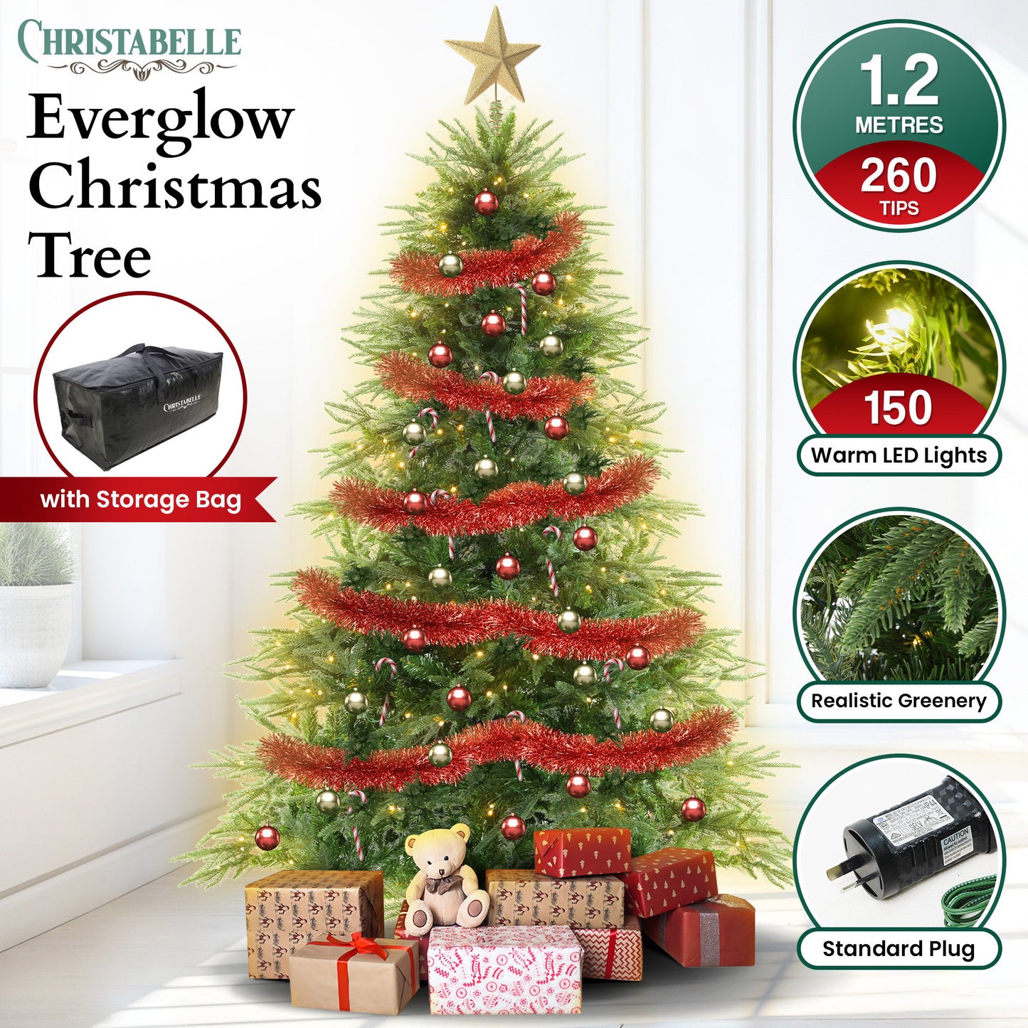 christabelle-1-2m-prelit-everglow-fir-christmas-tree-with-150-led-lights www.mallsonline.com.au