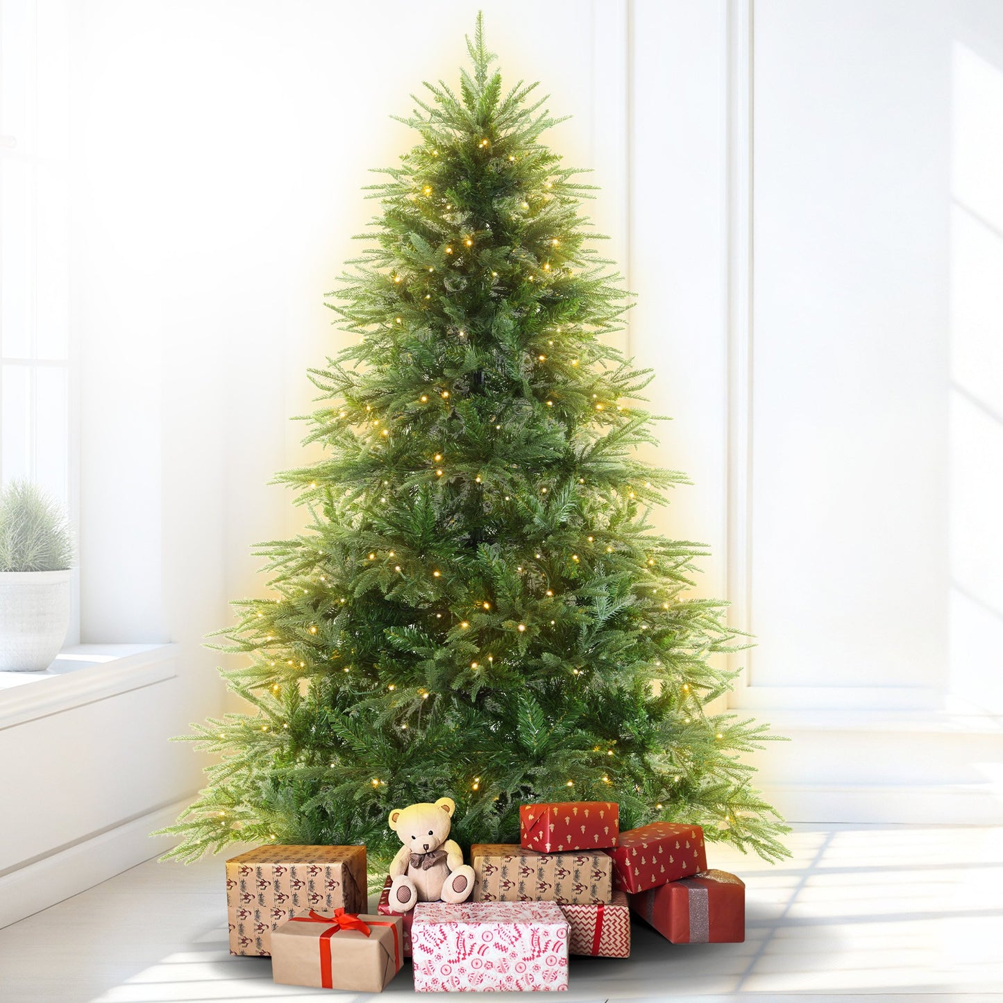christabelle-1-2m-prelit-everglow-fir-christmas-tree-with-150-led-lights www.mallsonline.com.au