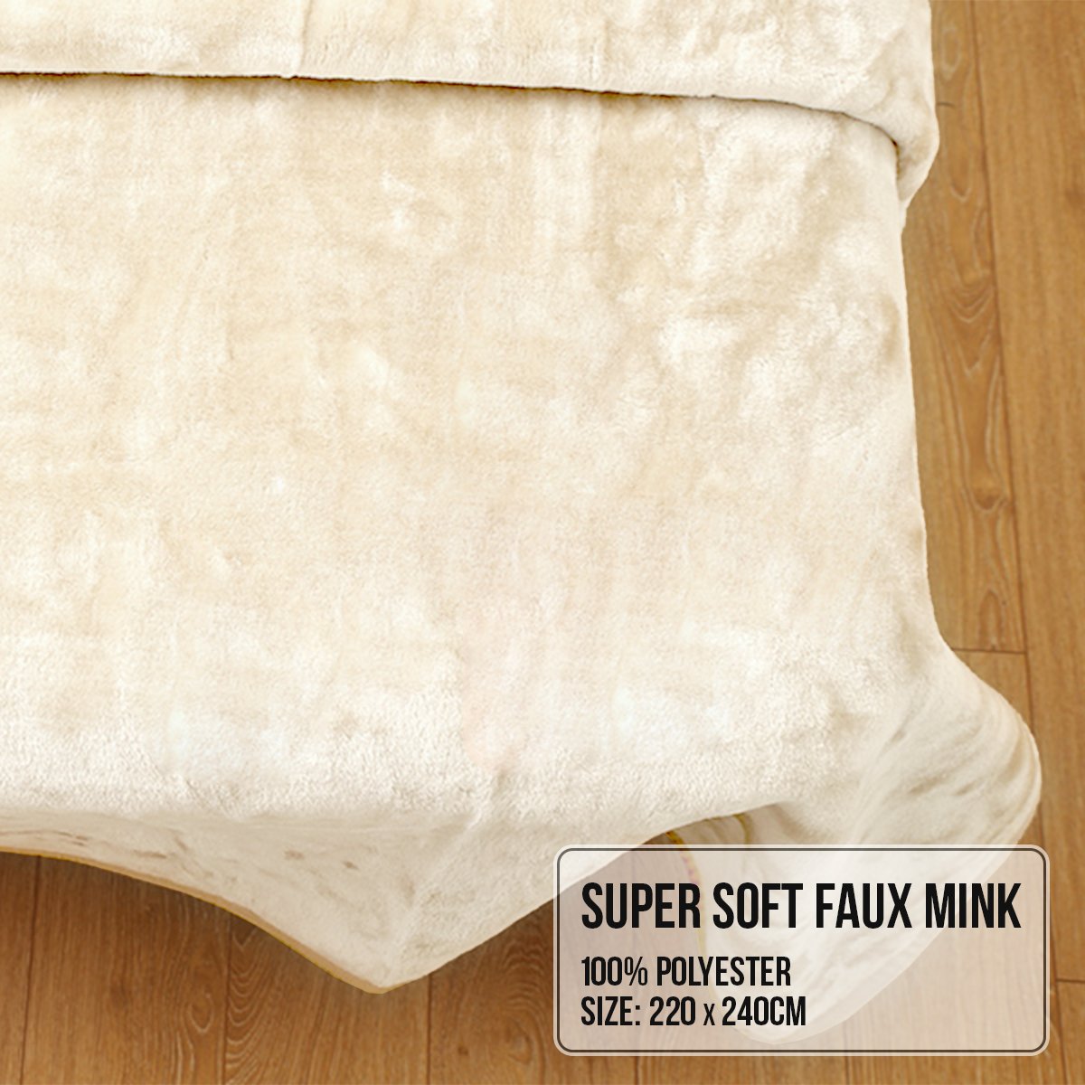 laura-hill-mink-blanket-double-sided-600gsm-queen-size-beige at www.mallsonline.com.au