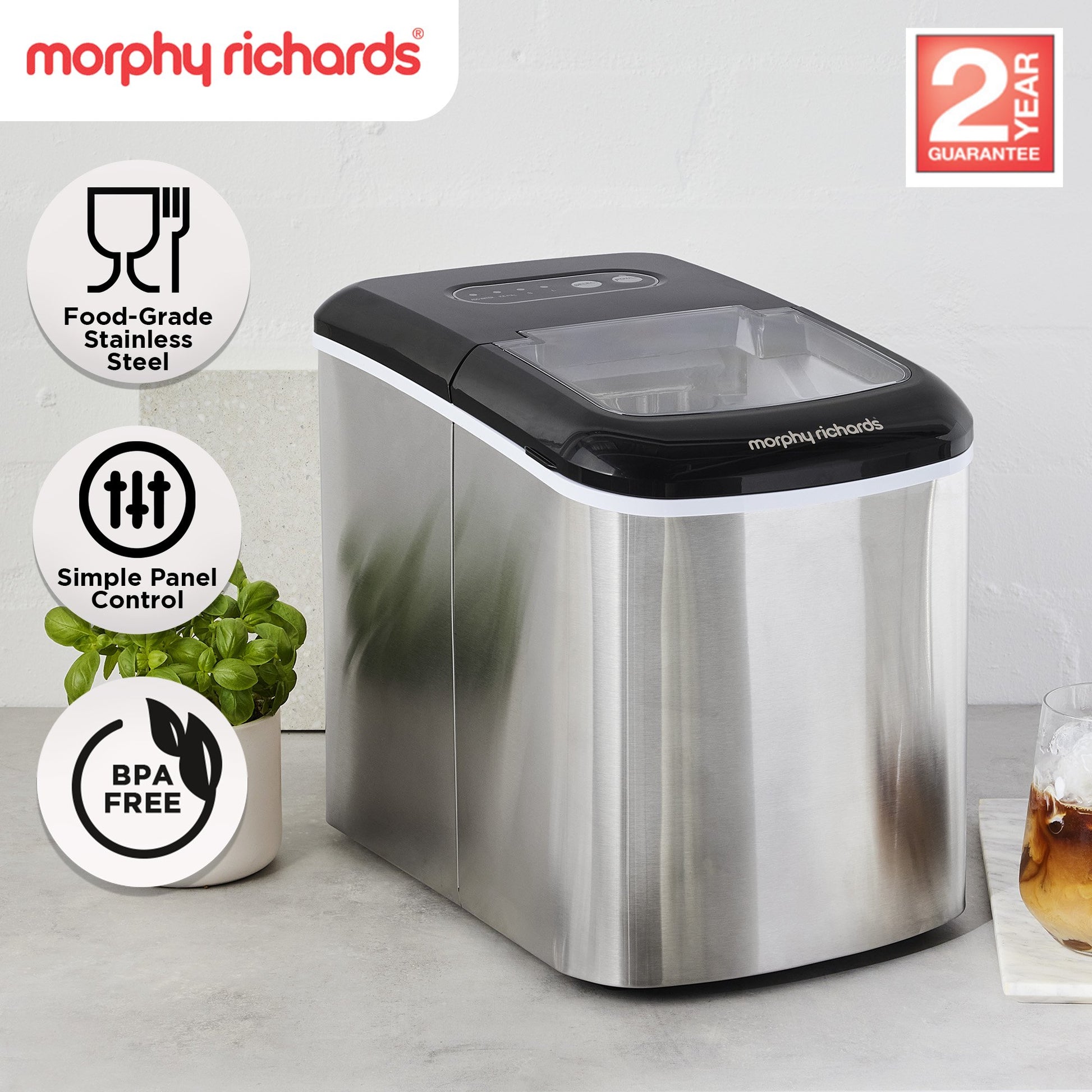 morphy-richards-15kg-ice-maker-in-stainless-steel www.mallsonline.com.au