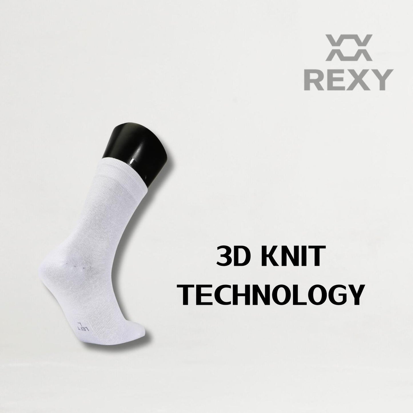 rexy-5-pack-large-white-3d-seamless-crew-socks-slim-breathable at www.mallsonline.com.au