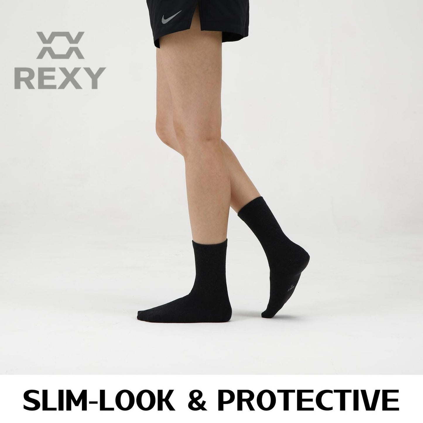 rexy-5-pack-medium-black-3d-seamless-crew-socks-slim-breathable at www.mallsonline.com.au