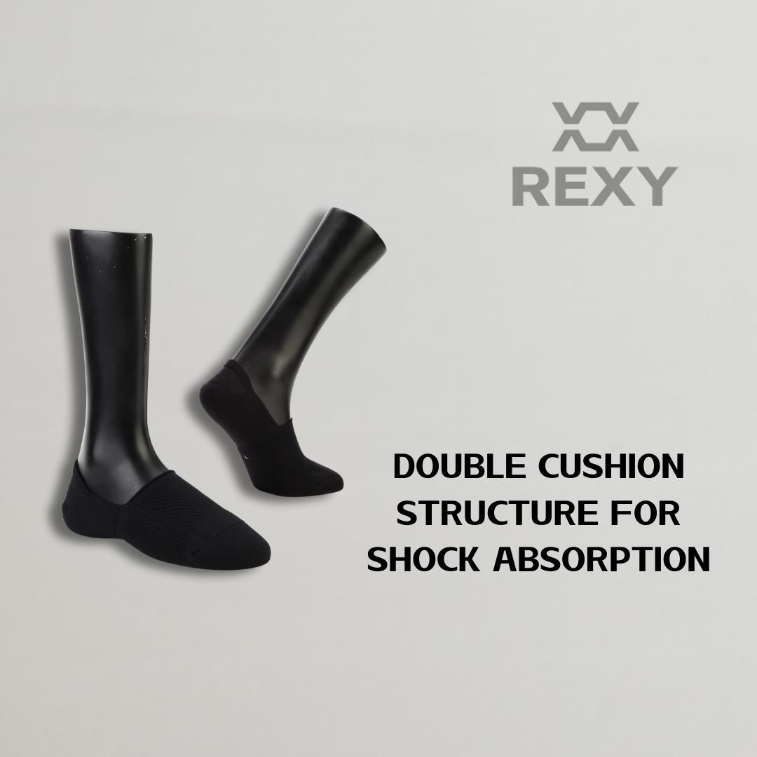 rexy-3-pack-medium-black-cushion-no-show-ankle-socks-non-slip-breathable at www.mallsonline.com.au