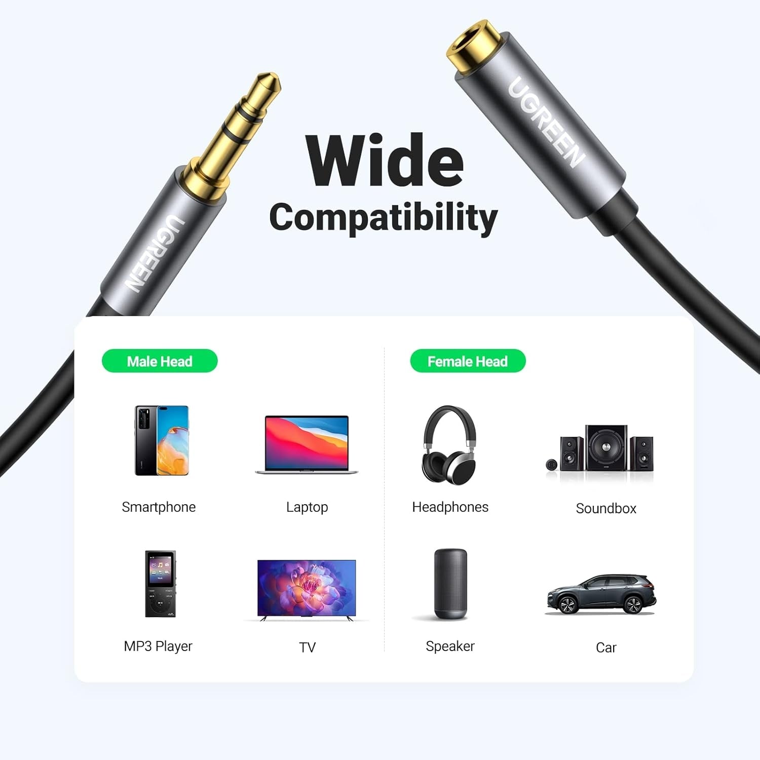 ugreen-10592-3-5mm-headphone-extension-cable-1m www.mallsonline.com.au